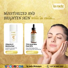 la radz Vitamin C Moisturizer 🎊 la radz TCA Acid Skin Serum 20%  🎊Special Christmas Offer 30% off 
laradz skincare l laradz skincare products l vitamin c serum l vitamin c skincare l tca acid skin peel serum l happy christmas holidays l christmas gifts l 30off on all skincare products l christmas sale l Christmas SALE 2022 l happy christmas holidays  l Happy Christmas Day l Happy Christmas 2022 l skincare sale 2022 l christmaseve l Happy Christmas In Advance l christmas skincare sale South Africa Christmas, Christmas Skincare, Vitamin C Moisturizer, Vitamin C Skincare, Skin Peel, Happy Christmas Day, Skin Resurfacing, Peeling Skin