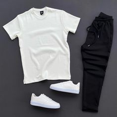 White T Shirt Outfit, Guys Fashion Swag, Hype Clothing, Black Men Street Fashion, Dope Outfits For Guys