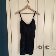 Nwt Form_fitting Slip. Has Stretch But Will Ideally Fit A Vs Medium (34a-D, 36a-B). Adjustable Straps And A Shiny Satin Finish. Fitted Camisole With Lined Body For Loungewear, Black Fitted Camisole For Daywear, Fitted Black Camisole For Daywear, Black Fitted V-neck Sleepwear, Black V-neck Fitted Sleepwear, Victoria's Secret Fitted Camisole For Sleep, Victoria's Secret Fitted Sleep Camisole, Fitted Victoria's Secret Camisole For Sleep, Black Fitted Camisole For Loungewear