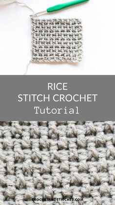 Rice Stitch Crochet Unique Crochet Stitches, Crochet Stitches Texture, Linen Stitch Crochet, Rice Stitch, Basket Weave Crochet, Blankets Crochet, Basketweave Stitch, Crochet Stitches For Blankets, Crochet Stitches Free