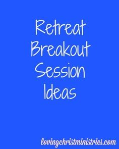 a blue background with the words,'rereact breakout session ideas '