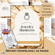 jewelry business brochure template