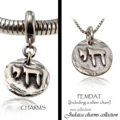 "The sale is only for a 1 of 2 option : (charm) or (pendant + silver box chain) Not both 1- bracelet charm (charm and bracelet loop - bracelet not included - ) / or 2- pendant (silver chain 925 is included)  * This is a Charm size (small size) pendant (14.5mmX11.3mm / 0.57X0.44 inches) we also have a regular size pendants* .  The Hebrew word for \"Life\" is חי CHAI, which has a numerical value of 18. very beautiful and unique charm that can upgrade every bracelet charm Measurements: 26mmX11.3mm Bracelet Loop, Jewish Culture, Loop Pendant, Hebrew Words, Silver Box, Star Pendant, Unique Charms, Silver Pendant Necklace, Sterling Silver Charm