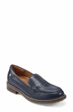 Earth® Javas Penny Loafer (Women) | Nordstrom Flat Heel Loafers With Arch Support For Work, Workwear Flat Heel Loafers With Arch Support, Round Toe Workwear Loafers With Arch Support, Round Toe Loafers With Arch Support For Work, Workwear Loafers With Arch Support And Round Toe, Classic Workwear Loafers With Arch Support, Loafer Women, Penny Loafer, Penny Loafers