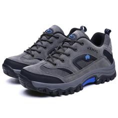 JX Outdoor Waterproof Non-Slip Hiking Shoes for Trekking & Climbing in Gray - Mounteen Travel Shoes, Green Shoes, Us Man, Outdoor Hiking, Great Outdoors, Hiking Shoes, Keep Going, High Quality Leather, The Great Outdoors