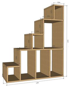 the plans for an easy diy shelving unit