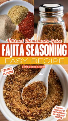 an easy recipe for homemade fajita seasoning