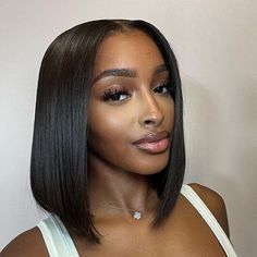 Super Easy Straight Bob Wear & Go Pre Cut HD Transparent Lace Closure Wig with Pre Plucked Hairline & Bleached Knot Lace Closure Bob, Hair Patterns, Mega Hair, Straight Bob, Body Wave Wig, Lace Closure Wig, Lace Hair, Closure Wig, Short Wigs