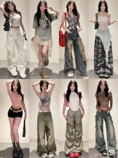 casual outfits, classy outfits, cute outfit, edgy aesthetic Douyin Aesthetic Outfit, Kdrama Main Character Outfits, C Fashion, Femine Outfit Casual, Dark 2000s Aesthetic, Japan Outfit Aesthetic, Abg Outfits, K Pop Outfit Ideas