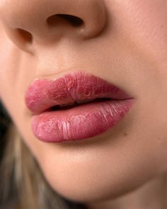 Lip Micropigmentation, Micropigmentation Lips, Lip Pmu, Esthetician Room Supplies, Ash Blonde Hair Balayage, Tattoo Healing Process, Lip Permanent Makeup, Lip Blushing