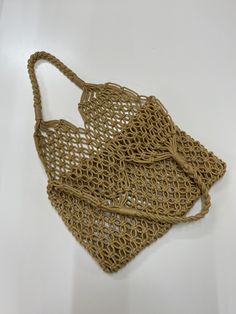 Crochet net casual bag made of Cotton material Measuring 14.5 in (length) x 15 in (width) x .5 in (depth) with approx. handle strap drop 6 in Please feel free to send us a message if you have any question. Square Hobo Beach Bag With Braided Handles, Square Hobo Bag With Braided Handles For Beach, Square Hobo Bag With Adjustable Strap For Beach, Bucket Crochet Bag With Top Carry Handle For Beach, Square Beach Satchel With Top Carry Handle, Square Beach Satchel With Top Handle, Square Satchel With Top Carry Handle For Beach, Daily Use Shoulder Bag With Open Weave, Double Handle, Square Beach Bag With Top Carry Handle