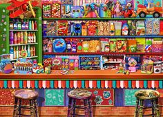 this is an image of a candy shop