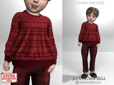 The Sims Resource - CHAM SWEATER (TODDLER)