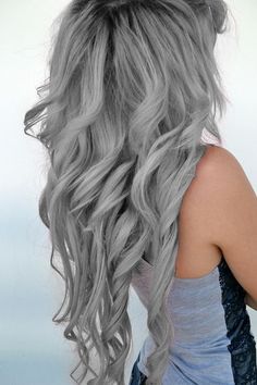 Silver Grey Hair Dye, Hair Dye Shades, Grey Hair Wig, Silver Grey Hair, Grey Hair Color, Pastel Hair, Grunge Hair