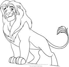 the lion from disney's the lion king coloring pages