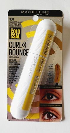 2 x Maybelline THE COLOSSAL CURL BOUNCE Mascara Big Volume Color: 350 Blackest Black Size: 0.33 fl oz Brand New & Sealed *Packaging May Have Shelf Wear* All Products & Brands Are Authentic, Brand New, Most Have Manufacturers Seal Where Applicable NOTE: Colors May Vary On Different Screens FREE NEXT DAY SHIPPING Please Contact Me If You Have Any Questions Curl Bounce Mascara, Blackest Black, Bouncy Curls, Screen Free, Maybelline, Packaging, How To Wear, Color, Black