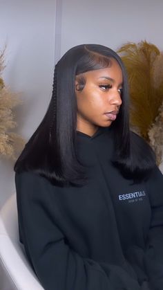 Sew In Quick Weave, Side Part Bob Sew In, Leave Out Sew In Weave Side Part, Side Part Bob Weave, Short Sew In Hairstyles, Side Part Quick Weave, Short Quick Weave, Quick Weaves, Straight Weave Hairstyles