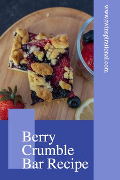 berry crumble bars Holiday Recipe Ideas