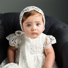 Birthday Baby Girl, Baptism Gown Girl, Blessing Dress, 1 Year Birthday, Baptism Ideas, Infant Clothes, Baptism Gown, Baptism Outfit