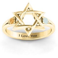 David Ring, Mens Engagement, For Sale Sign, Star Of David, Wedding Gifts, Yellow Gold, Perfect Gift, Stars, Ring