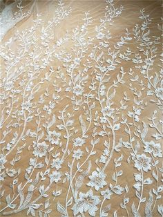 Width: 130 cm (51 inches)If you choose the quantity of 1, you'll get 1 yard.If you choose the quantity of 2, you'll get continuous 2 yards, etc.We offer special discounts for designers and wholesale orders!Very luxury and romantic lace fabric. It can be used for wedding dress, prom dress, bridal gowns, tops, garment fabric, skirts, curtains dolls outfits, shams, lamp shades, veils, costumes, handcraft accessory, and etc...About the shipping,We can offer standard shipping and express shipping.If Veil Dress, Haute Couture Fabric, Mesh Embroidery, Embroidery Leaf, Yard Wedding, Wedding Bridal Veils, Embroidered Leaves, Bridal Lace Fabric, Tulle Flowers