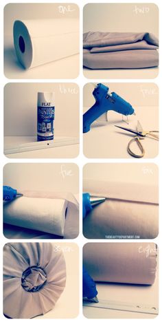 the instructions for how to make an easy diy project with toilet paper and scissors