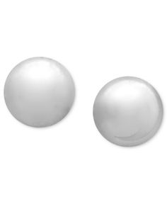 Simple polish. Classic ball stud earrings (8mm) update any look. Crafted in 18k gold over sterling silver, by Giani Bernini. Approximate diameter: 1/3 inch. Classic Round Hypoallergenic Clip-on Earrings, Classic Hypoallergenic Round Clip-on Earrings, Classic Round Clip-on Earrings With Polished Finish, Diamond Circle Pendant, Macys Jewelry, Ball Stud Earrings, Circle Diamond, Mens Gift Sets, Anne Klein