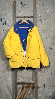 Broken Zipper, Levis Jacket, Letterman Jacket, Champion Reverse Weave, Work Pants, Yellow Blue