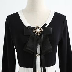 Material: Polyester Style: commuting Size: s, m, l, XL Color: Black Black Long-sleeve Outerwear With Lace Trim, Long Sleeve Knit Dress, A Line Skirts, Knit Dress, Long Dress, Long Sleeve Dress, Fragrance, Long Sleeve, Knitting