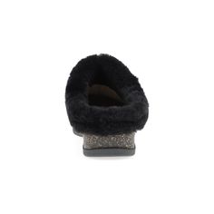 Magda is the cozy mule you'll be craving throughout chillier months thanks to a shearling cuff and luxuriously soft linings. Black Faux Fur Slippers For Winter, Black Plush Lined Winter Slippers, Shearling Slip-on Clogs With Removable Insole, Teacher Shoes, Mary Jane Clogs, Clog Boots, Sneaker Heels, Shoe Care, Sock Shoes