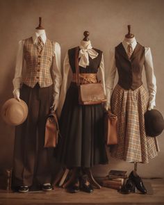 Cartographer Aesthetic Outfit, Victoriancore Outfits, Female Newsies Outfit, Casual 1920s Outfits For Women, Industrial Era Fashion, Detective Outfits Aesthetic, Victorian Detective Outfit, Detective Outfit Female Vintage, Time Travel Aesthetic Outfits