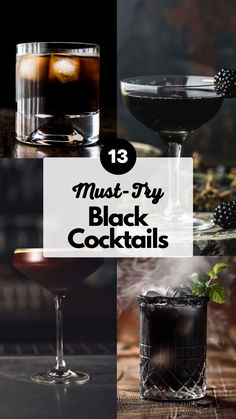 the top ten must try black cocktails