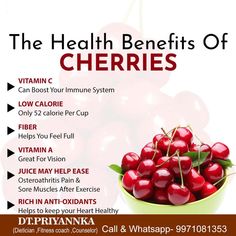 Healthy Wellness, Resep Diet, Improve Heart Health, Can't Sleep, Cherry Fruit, Sleep Health