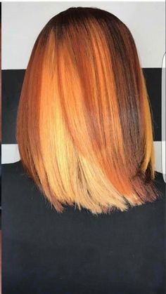 Black Hair With Orange Highlights, Cheveux Oranges, Kid Hair, Dyed Natural Hair, Beautiful Hair Color, Pretty Hair Color, Natural Hair Styles Easy, Hair Coloring, Hair Crush