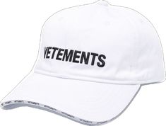 White Hat With Embroidered Logo And Curved Visor, White Baseball Cap With Logo For Streetwear, White Baseball Cap With Logo Patch And Curved Visor, White Baseball Cap With Logo Patch For Streetwear, White Cotton Baseball Cap With Logo Patch, Classic Cotton Baseball Cap With Logo Detail, White Cap With Logo, White Curved Visor Hat With Logo, Classic White Baseball Cap With Logo Patch