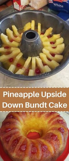 this pineapple upside down bundt cake is so easy to make and looks delicious