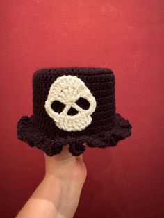 Toilet roll hat skull With this iconic toilet paper roll cap, every toilet becomes an eye-catcher. The funny, hand-crocheted hats serve as decoration for the toilet and bathroom - and also make spare toilet paper rolls visually disappear in a humorous way. The trendy retro hats are also very popular for the hat shelf in the car and are available in various designs. Crocheted from polyacrylic wool. Washable at 30oC, hand wash preferred! Not suitable for the dryer. Toilet And Bathroom, Hat Shelf, Crocheted Hats, Toilet Paper Rolls, Retro Hats, Paper Rolls, Toilet Paper Roll, Toilet Roll, The Funny