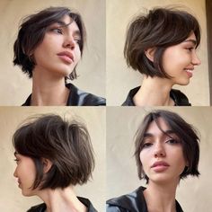 Kort Bob, Edgy Short Haircuts, Hot Haircuts, Tapered Hair, Penteado Cabelo Curto, Short Hair Updo, Trending Haircuts, Short Hair With Bangs