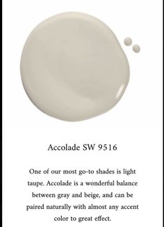 a white paint with the words accolade sw916 on it and an image of