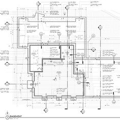 an architectural drawing shows the floor plan for a house