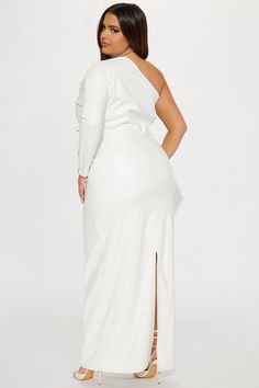 Show Stopper Maxi Gown - Off White | Fashion Nova, Dresses | Fashion Nova White Maxi Dress Long Sleeve, Off White Maxi Dress, Off White Fashion, Maxi Dress Long Sleeve, Maxi Dress Long, White Maxi Dress, Maxi Gown, Maxi Gown Dress, Sweater Jumpsuit