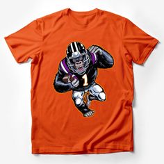 Gorilla Football Player Graphic Tee, Sports Fan T-Shirt, Athletic Mascot Design, Casual Streetwear, Unisex Shirt Male T-Shirt Custom graphic T-Shirt.Customize your color Football Season Fan Apparel T-shirt With Crew Neck, Sportswear Crew Neck T-shirt With Graphic Print, Fan Apparel T-shirt For Sports Season, Crew Neck, Sports Crew Neck T-shirt, Graphic Tee For Sports Season, Sports Fan T-shirt With Graphic Print And Crew Neck, Sportswear Fan Merch Crew Neck Top, Sportswear Fan Merchandise Crew Neck Top, Sportswear Graphic Print Crew Neck T-shirt