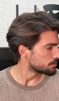 Loose Pompadour Men, Mens Long Tapered Haircut, Hairstyles For Men With Medium Hair, Short Flow Haircut Men Straight, Men’s Medium Straight Hair, Medium Long Haircut Men Straight, Men Straight Haircut Styles, Men Medium Length Haircut, Men S Haircut Medium