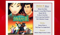 an advertisement for mulan ii