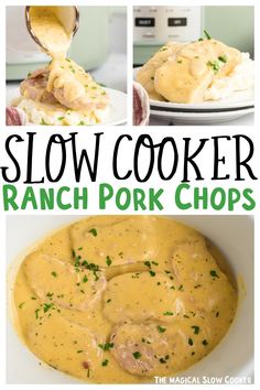 this slow cooker ranch pork chops recipe is delicious and easy to make