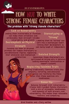 the poster for how not to write strong female characters