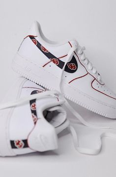 Air Force 1 Painted | Custom Akatsuki Sneakers | solecraftstudio White Low-top Custom Sneakers With Anime Print, Sporty Low-top Custom Sneakers With Anime Print, White Custom Sneakers With Anime Print For Streetwear, White Anime Print Sneakers For Streetwear, White Sneakers With Anime Print For Streetwear, Casual Low-top Custom Sneakers With Anime Print, Sporty White Custom Sneakers With Anime Print, White Sporty Custom Sneakers With Anime Print, White Custom Sneakers With Anime Print