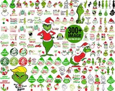 the grin's christmas stickers are all over the place