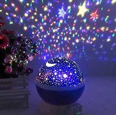 colorful star projector light with remote control