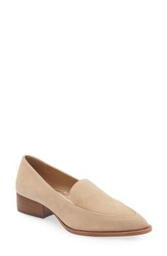 A pointy toe and a low stacked heel lend contemporary sophistication to a luxe loafer that will complement your work-to-weekend style. 1" heel (size 8.5) Leather upper, lining and sole Imported Loafer Women, Weekend Style, Work Shoes, Stacked Heel, Loafers For Women, Vince Camuto, Leather Upper, Fashion Inspo, Loafers